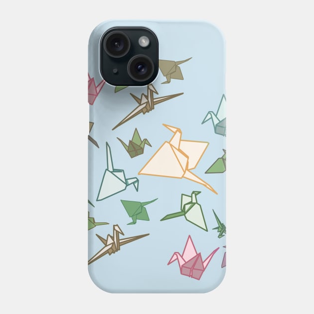 Paper Cranes origami birds Phone Case by sandpaperdaisy