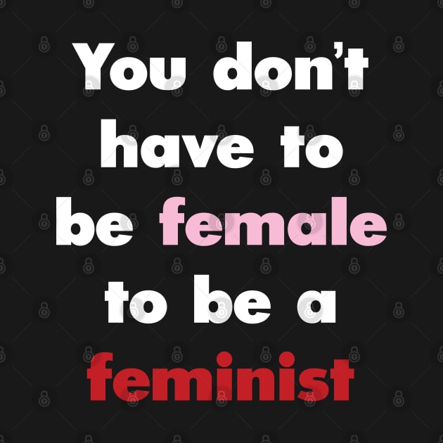 You Don't Have to be Female to be a Feminist by Molly Bee