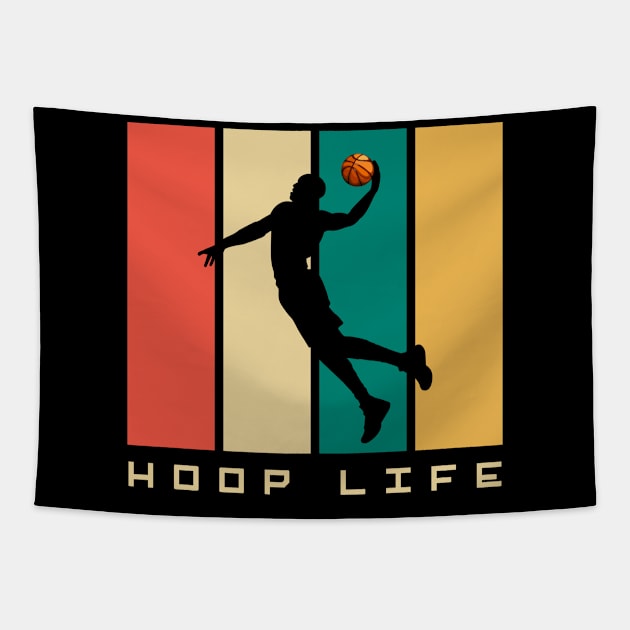 Vintage Retro Basketball, Basketball Tapestry by PaulAksenov