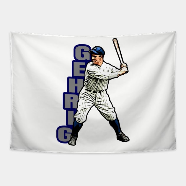 Lou Gehrig 4 Tapestry by Gamers Gear