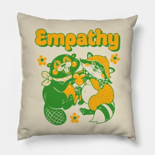 empathy - yellow/green Pillow