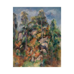 Rocks and Trees by Paul Cezanne T-Shirt