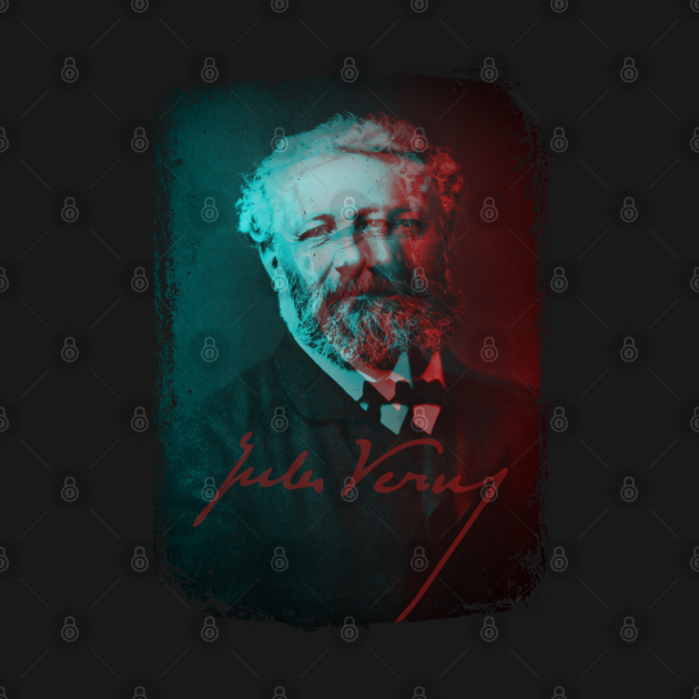 Discover Science Fiction Visionary - Jules Verne Portrait 3 - Jules Verne - T-Shirt