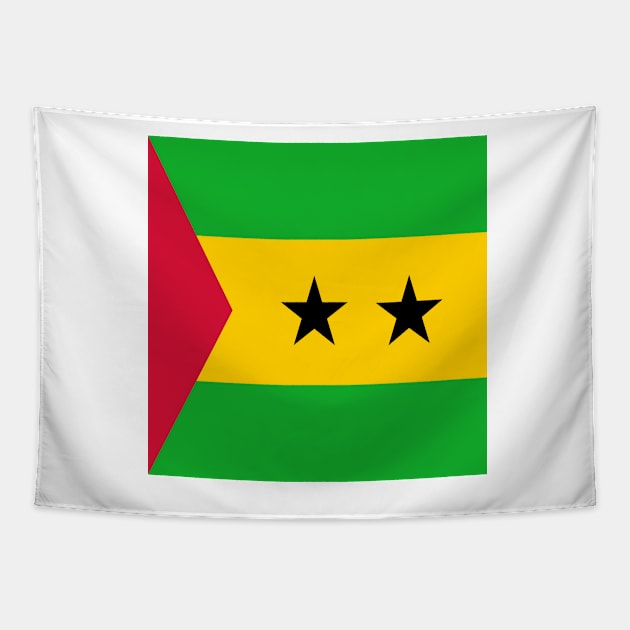 Sao Tome and Principe flag Tapestry by flag for all