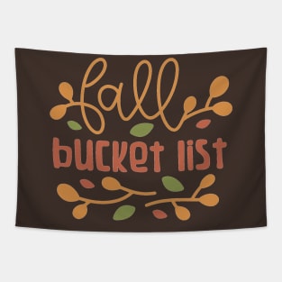 Fall Bucket List Tapestry