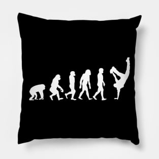 Evolution of a breakdancer - Funny Dancing gift Pillow