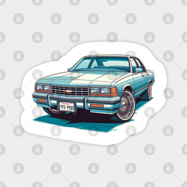 90s Chevrolet Impala Magnet by VintageCarsShop