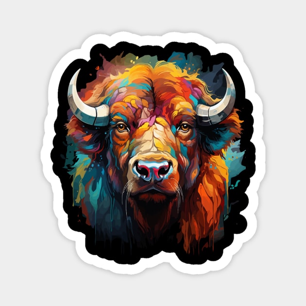 Bison Rainbow Magnet by JH Mart