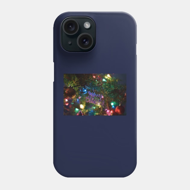 Tree Merry Christmas Phone Case by Prints by Teacher Tawny