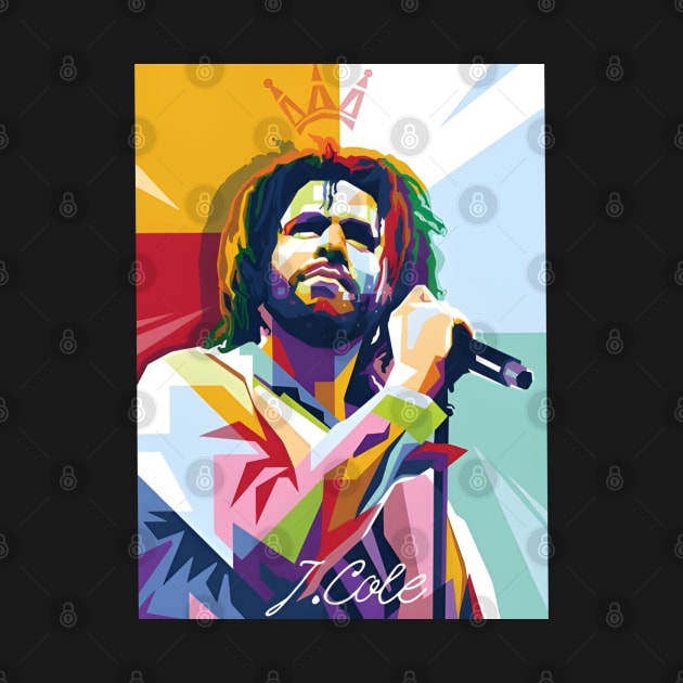 J Cole wpap pop art by Jaya art