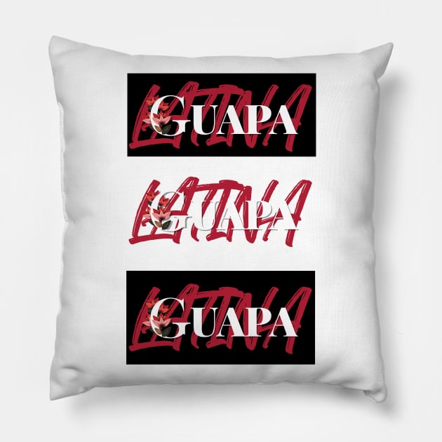 Guapa Latina - Beautiful Latina Pillow by PincGeneral