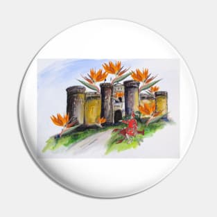 Castle Nuovo Under Attack Pin