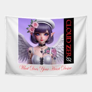 Goth Elf Angel Girl Tapestry