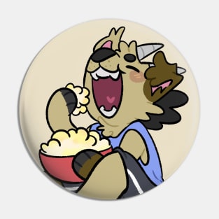 Popcorn eatin' doggo Pin