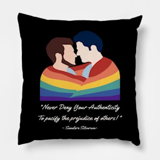 Authenticity: Gay Pride Pillow