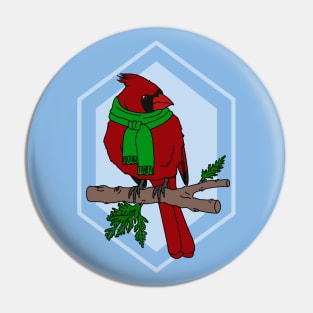 Chilly Cardinal Pin