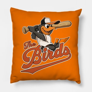 The Oriole Birds Baseball Mascot Pillow