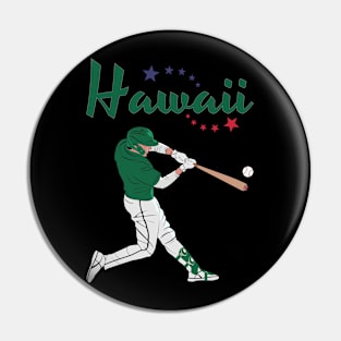 Hawaii USA Baseball Pin