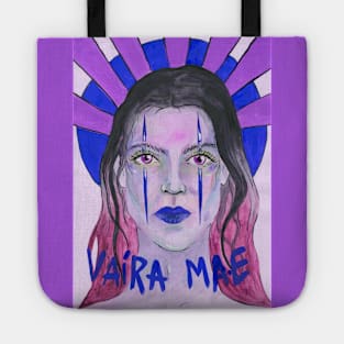 Colorful halo girl Tote