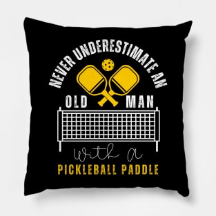 Cool Pickleball Art For Men Women Paddle Pickleball Player Pillow