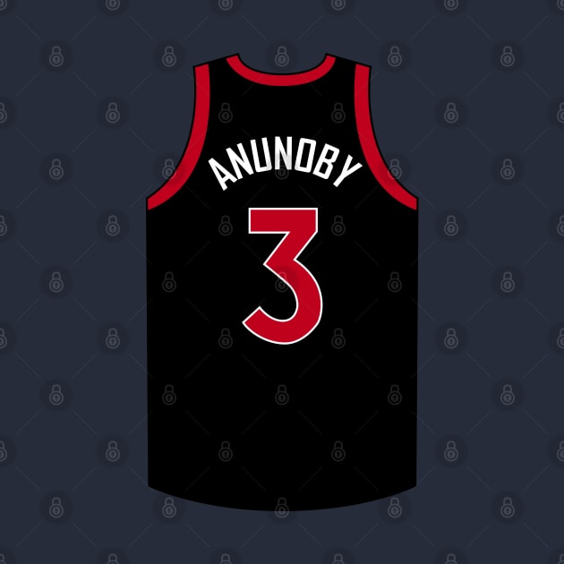 OG Anunoby Toronto Black Jersey Qiangy by qiangdade