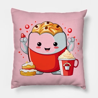 Donut kawaii  junk food T-Shirt cute  funny Pillow