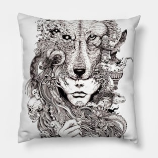 Wolf head Pillow