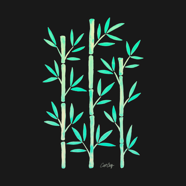 Turquoise Bamboo by CatCoq