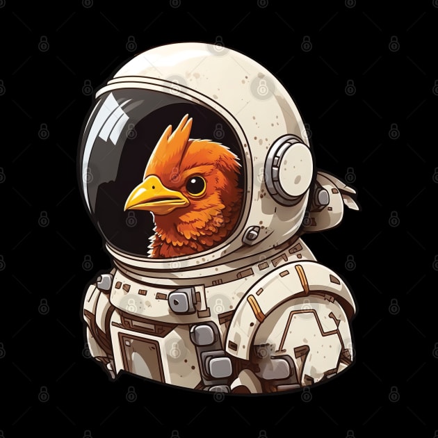 Space Helmet Chicken - Galaxy Invader by RailoImage