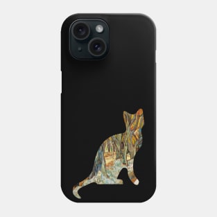 Cat Van Gogh Trees Phone Case