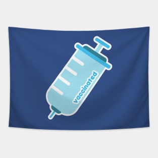 Blue Kawaii Vaccine | Vaccinated Tapestry