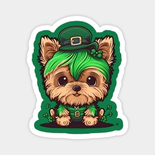 Yorkshire Terrier St. Patrick's Day Magnet