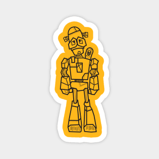 Wayback Robot Mascot Magnet