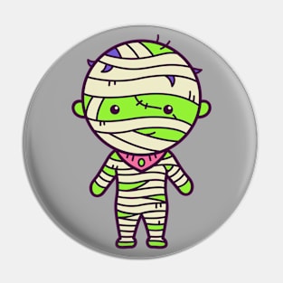 Cute Kawaii Mummy Kid Cartoon Pin