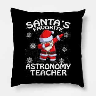 Santas Favorite Astronomy Teacher Christmas Pillow