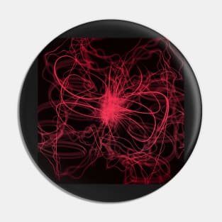 Red Light Abstract Pattern Print Pin