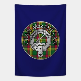 Clan MacMillan Crest & Tartan Tapestry