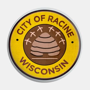 Racine Belles • AAGPBL Patch • Racine, Wisconsin Pin