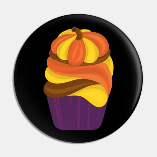 Cupcake with Pumpkin Topping Pin