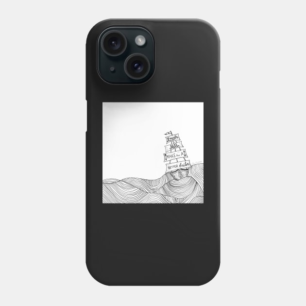 Rough Seas Make for a Better Sailor Phone Case by louendicott