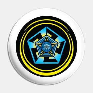 Pentagon Crop Circle Pin