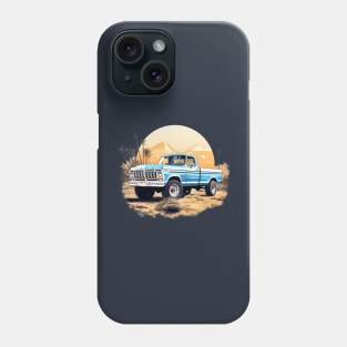 Ford Truck Vintage Highboy Design Blue Phone Case