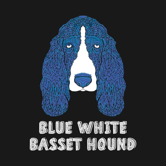 Blue and white basset hound by mazurprop