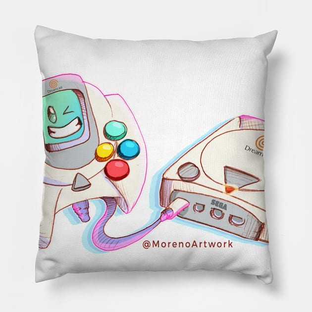 Dreamcast 20th Anniversary 9.9.99 Pillow by MorenoArtwork