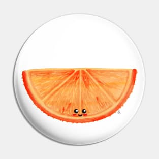 Watercolor Orange - A Cute Orange Slice Pin