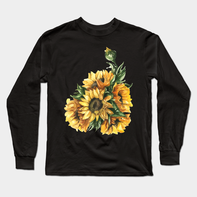 Sunflowers - Sunflower - Long Sleeve T-Shirt | TeePublic