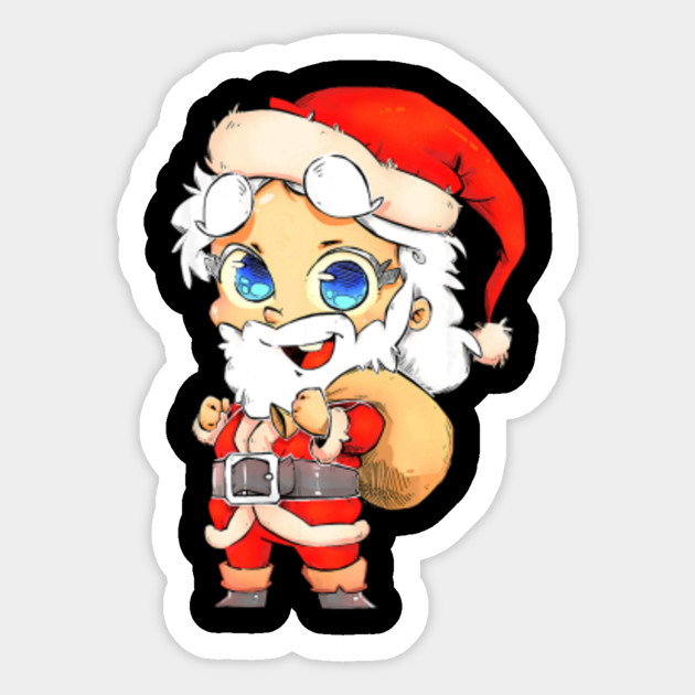 Santa Claus Funny Cute Chibi Merry Christmas
