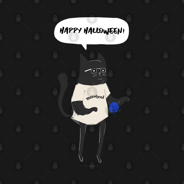 Happy Halloween from Mr. Black Cat by Dodo&FriendsStore