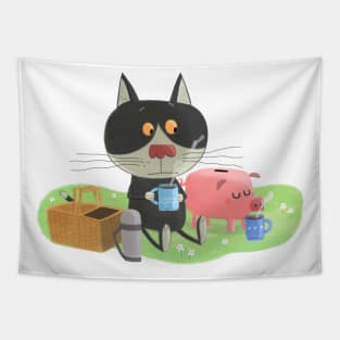 the piggy bank Tapestry