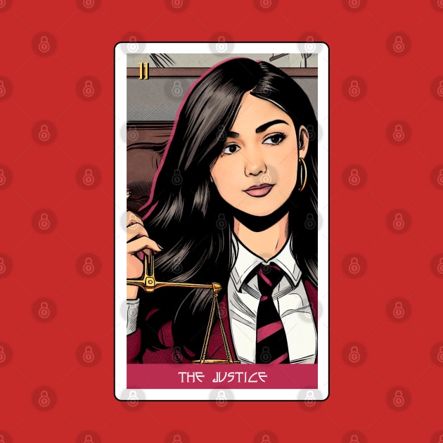 the justice - house of anubis tarot card by sadieillust